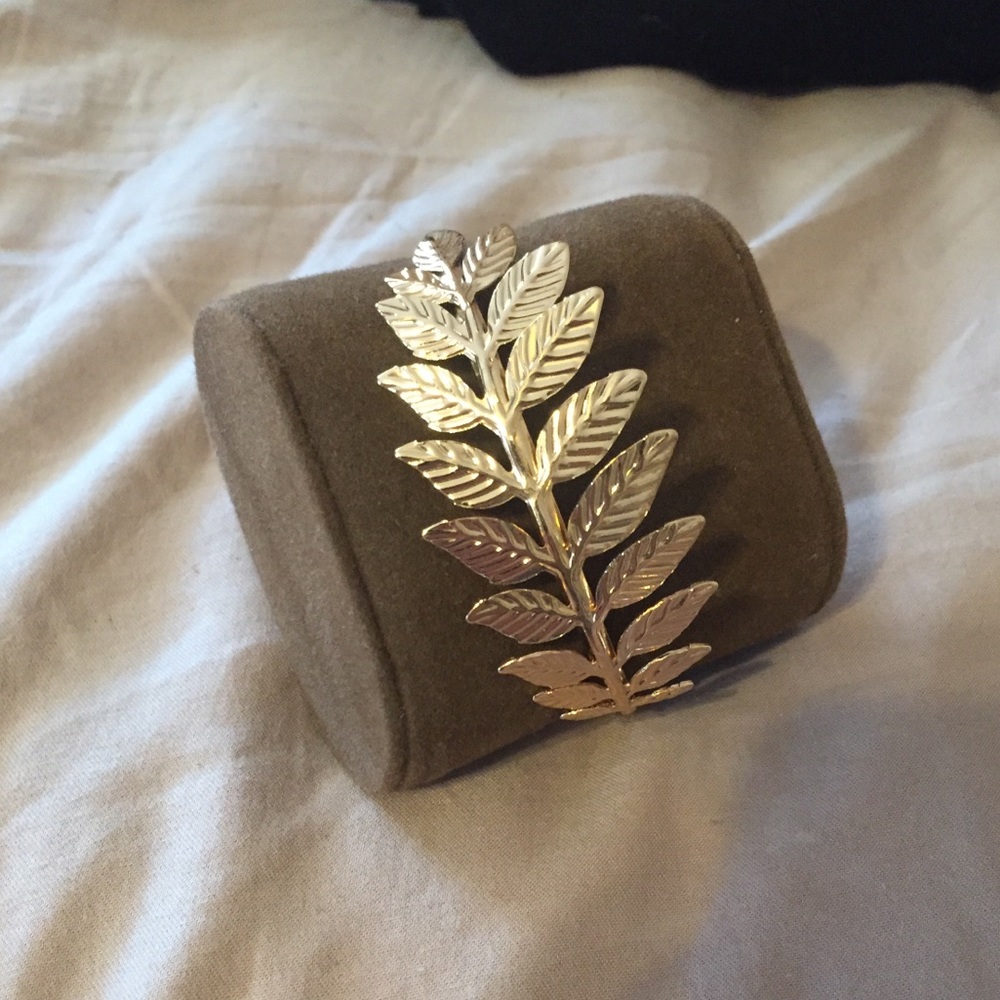 Gold leaf bangle